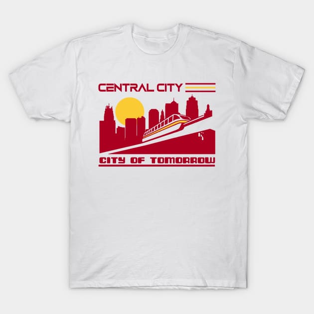 City of Tomorrow - Central City T-Shirt by HellraiserDesigns